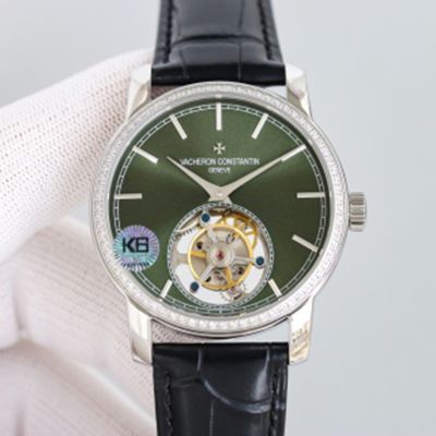   Vacheron Constantin Inheritance  True Tourbillon Belt Style Green 40mm  Watch